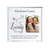 Personalised Memorial Photo Crystal Token – In Loving Memory Dove Design - Image 4